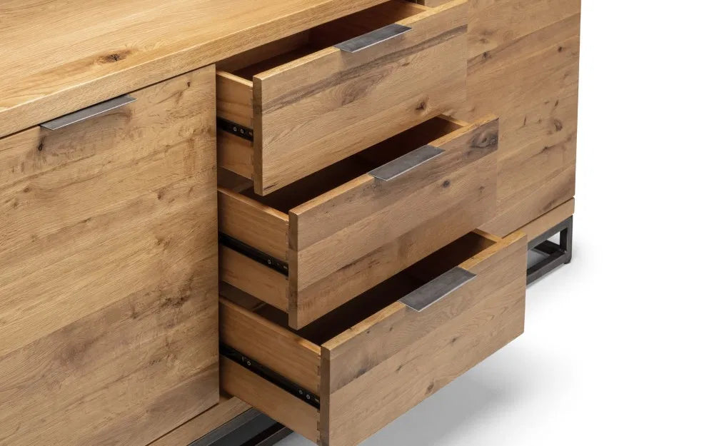 Alberta Natural Oak Wood Sideboard